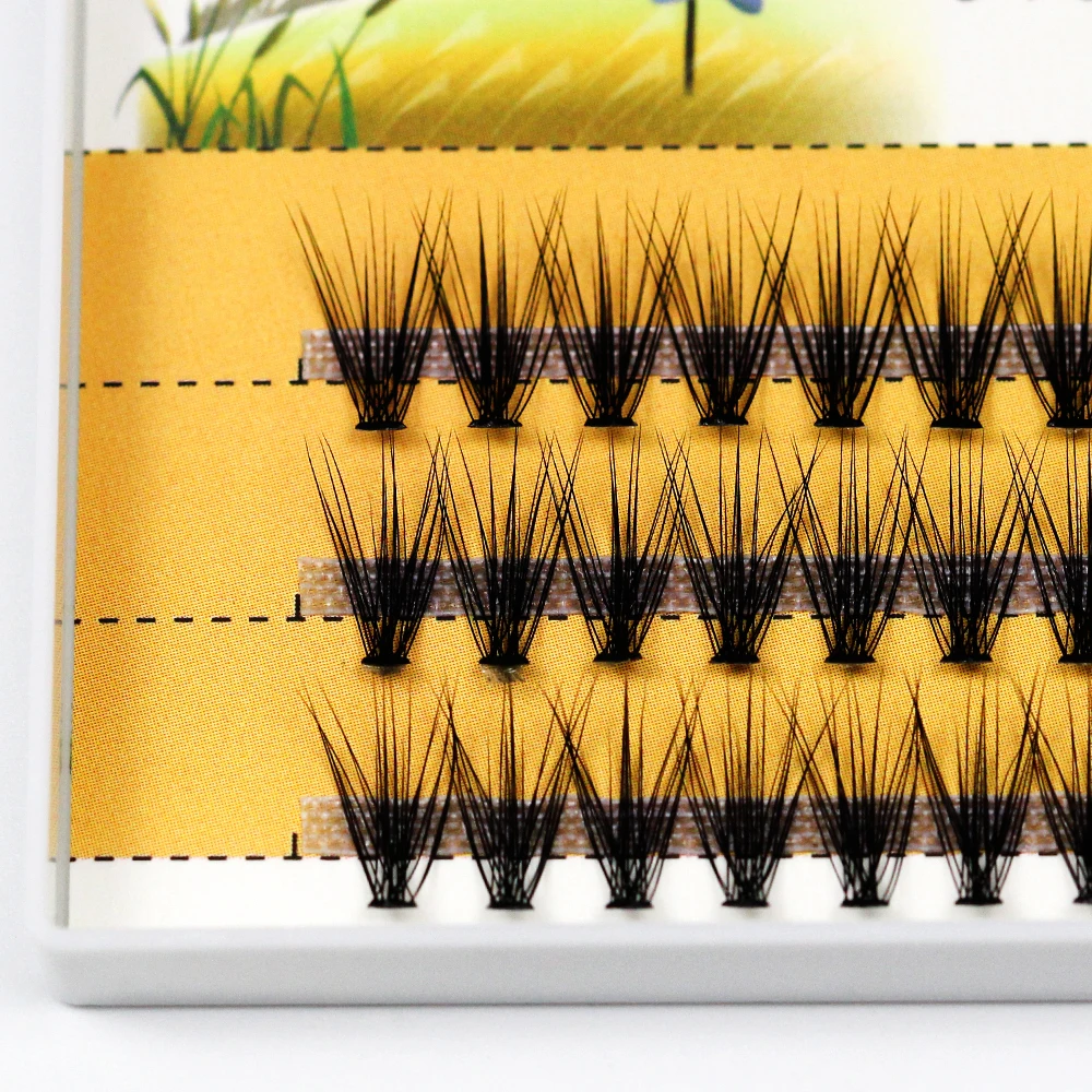 Grafting World 20D Individual Eyelashes Imported Material 0.1 Thickness False Eyelash 8-14mm Premade Volume Fans for Make Up