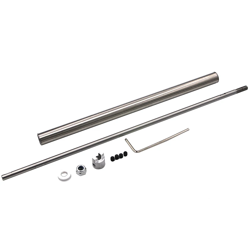 1 Piece High Precision Watterproof 4mm Stainless Steel Marine Boat Prop  Drive Shafts and Sleeve Tuber Set  for RC Boat