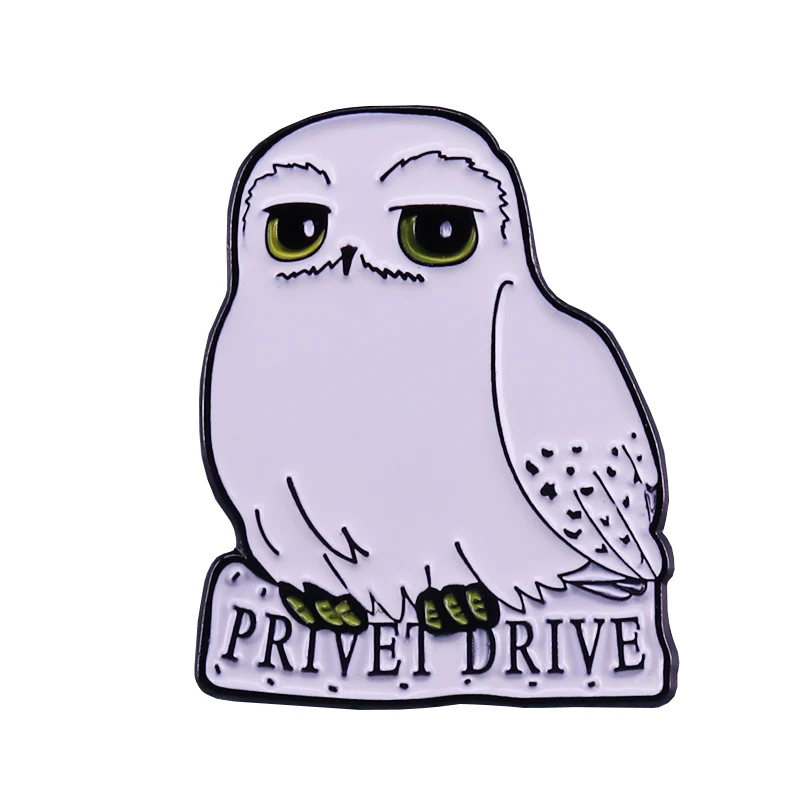 Privet Drive hedwig brooch perfect gift for witchcraft theme movie fans