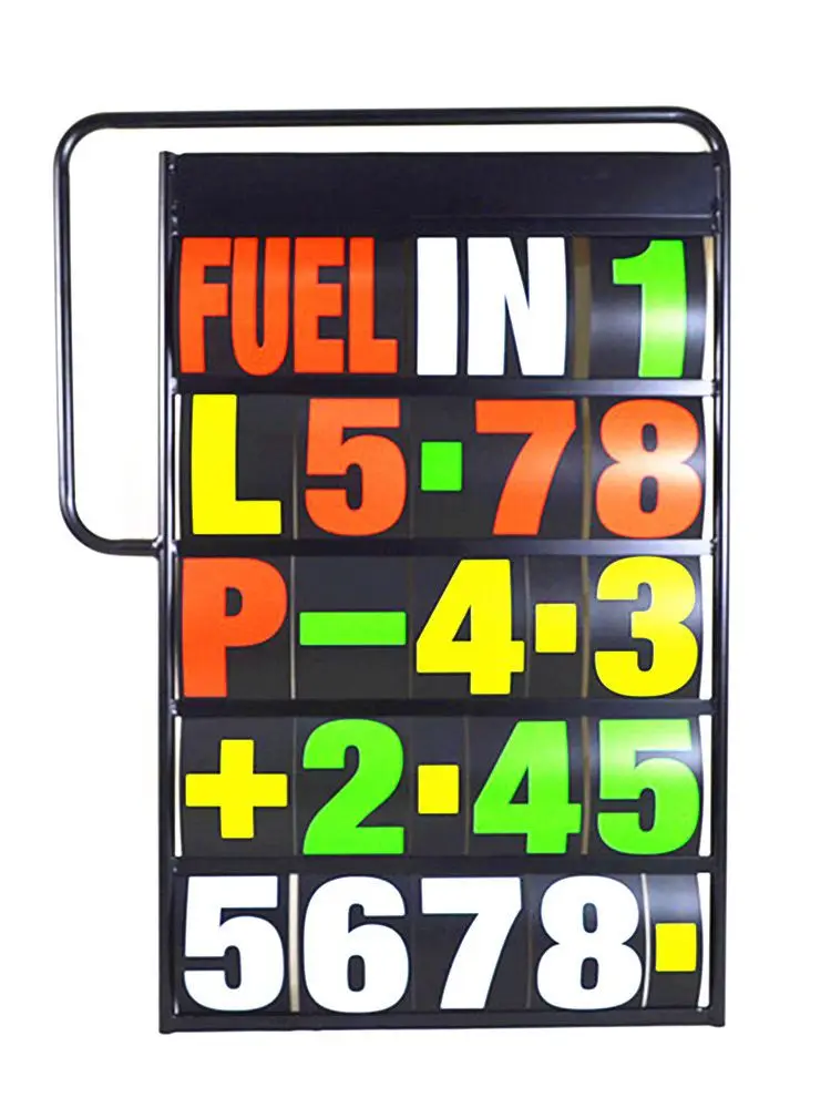 Aluminium motorrace pit board frame en 37PCS nummerkit Motorsport 3 kleuren - afbeelding 2