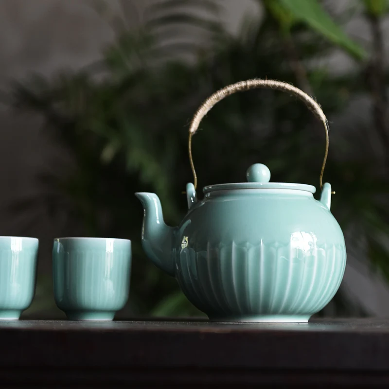 |teapot suits domestic large girder pot of tea is the large capacity of a complete set of tea cups Chinese cold water