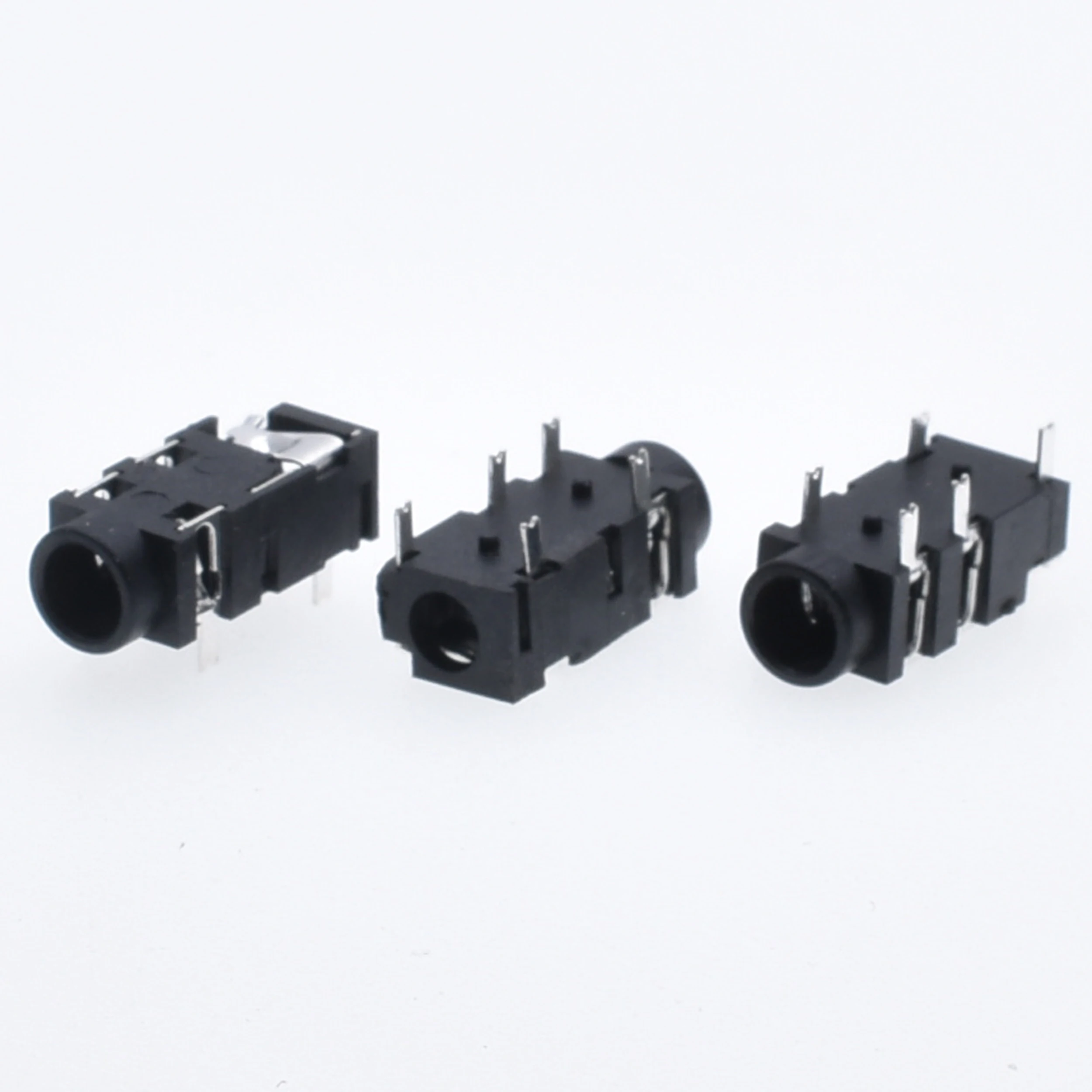 10Pcs PCB Mount 3.5mm 4 Pole DIP Audio Jack Connector high-quality PJ-327 Headphones Jack Socket Five-Leg thermostability - Image 4