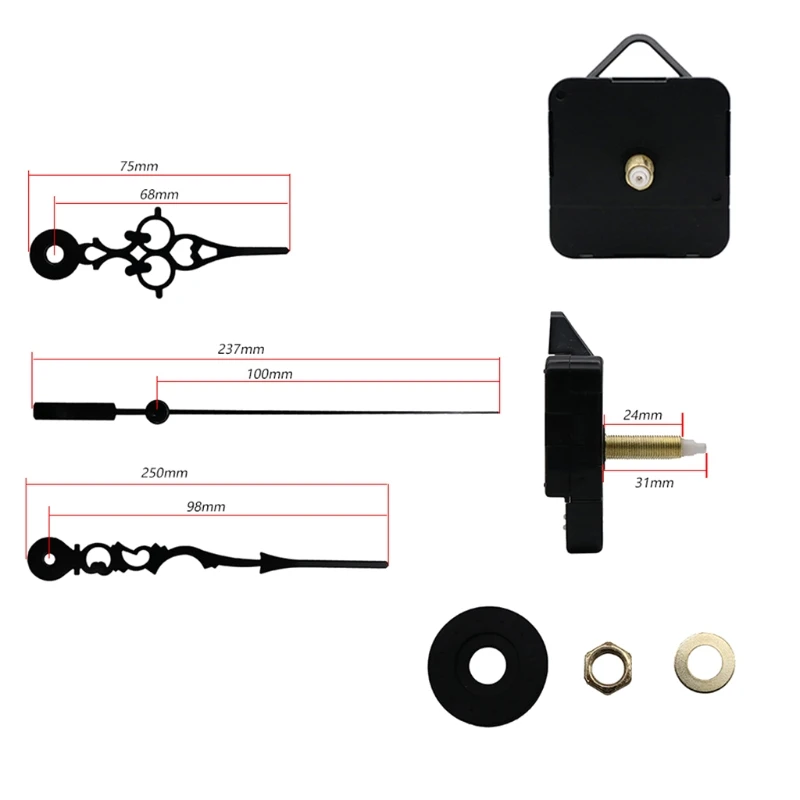 One-second Silent DIY Wall Clock Movement Mechanism Hands Repair Tool Parts 2023 New