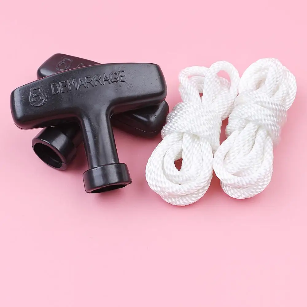 Recoil Starter Handle Grip Rope Kit For Honda GX100 GX120 GX160 GX240 GX270 GX390 Lawnmower 28461-ZG0-004