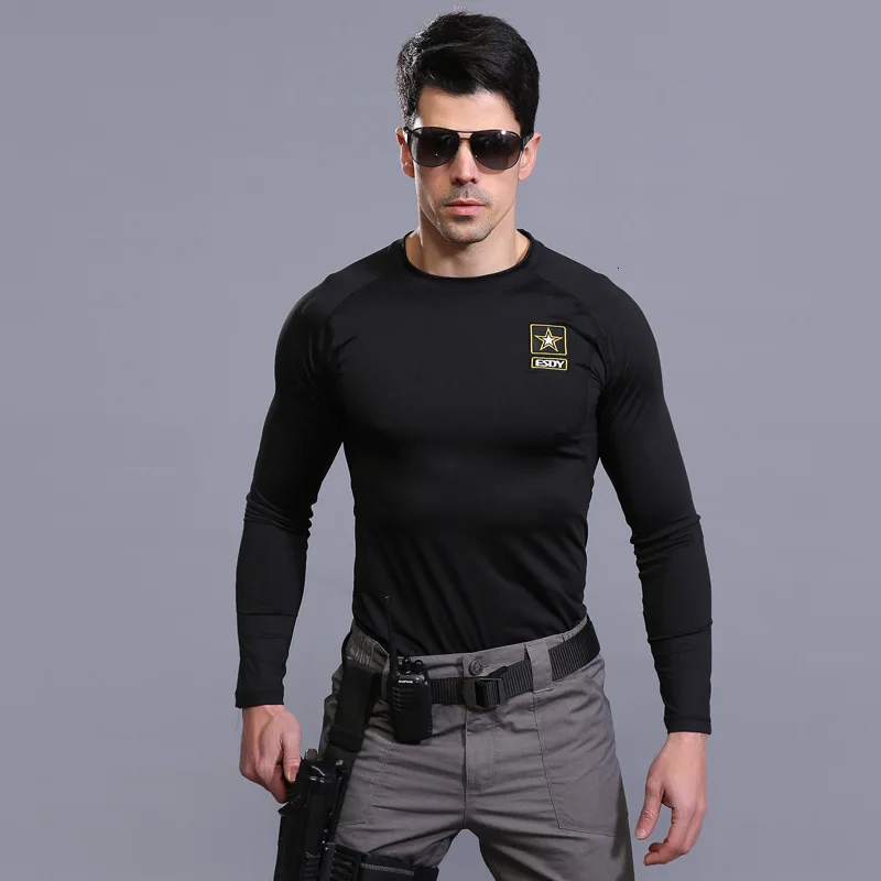 Esdy Outdoor  Plus Velvet Warm Underwear Breathable Pullover Hiking Camping Sports Training Long Sleeve Men Women Shirt