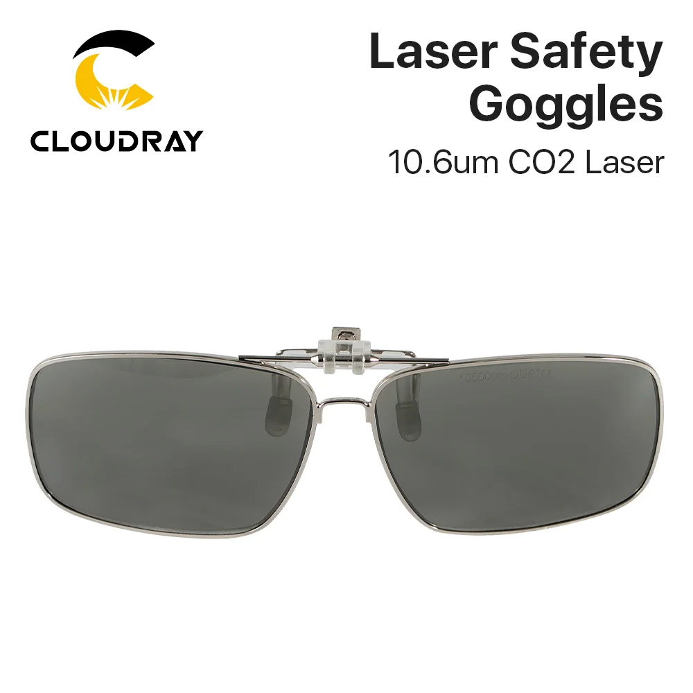 

Cloudray 10600nm Clip-on Laser Safety Goggles OD6+ CE Style E For 10.6um CO2 Laser Engraving & Marking Machine