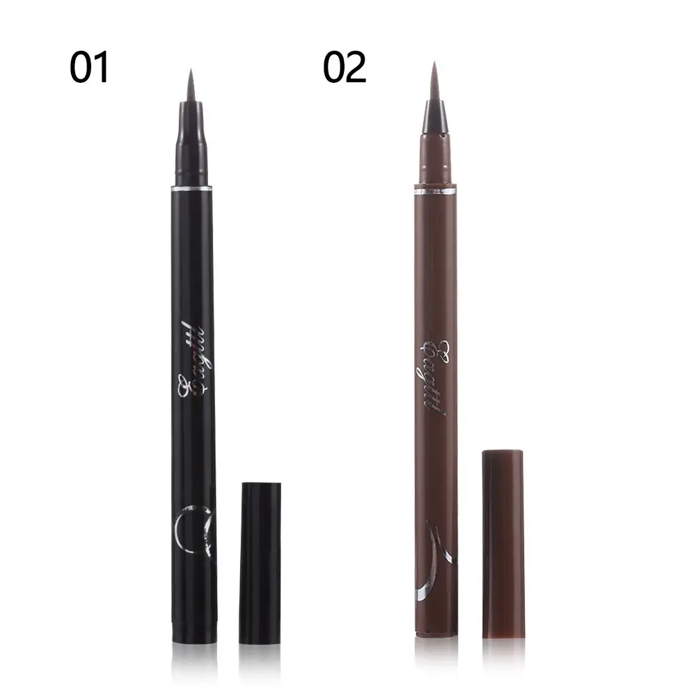 Offre spéciale tête de brosse douce imperméable cosmétiques pour les yeux crayon Eyeliner liquide lisse Eyeliner noir stylo de Eye-Liner