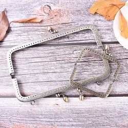 1pcs Bronze DIY Purse Handbag Handle Coin Bag Metal Kiss Clasp Lock Frame Handle