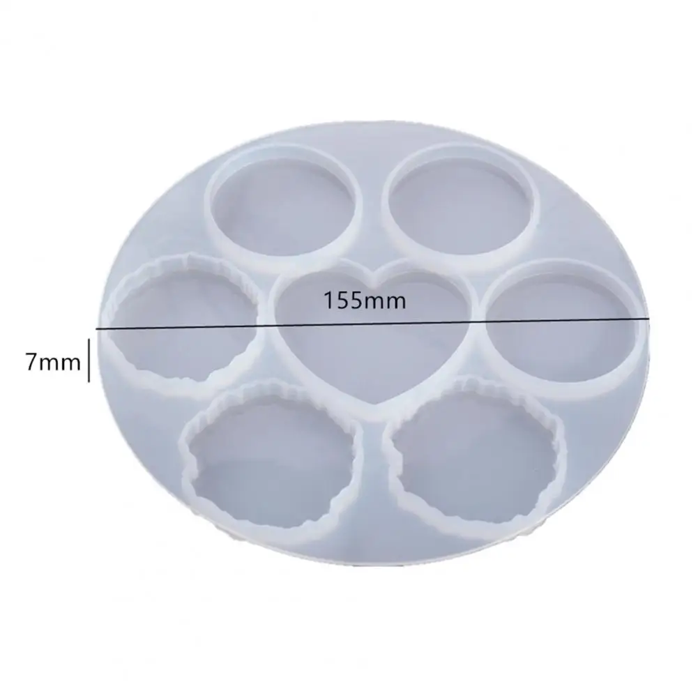 Рукоятка-держатель «сделай сам», форма из смолы, легко снимаемая, антипригарная, 7 полостей, кабошон, эпоксидная форма, универсальный кронштейн для телефона ручной работы