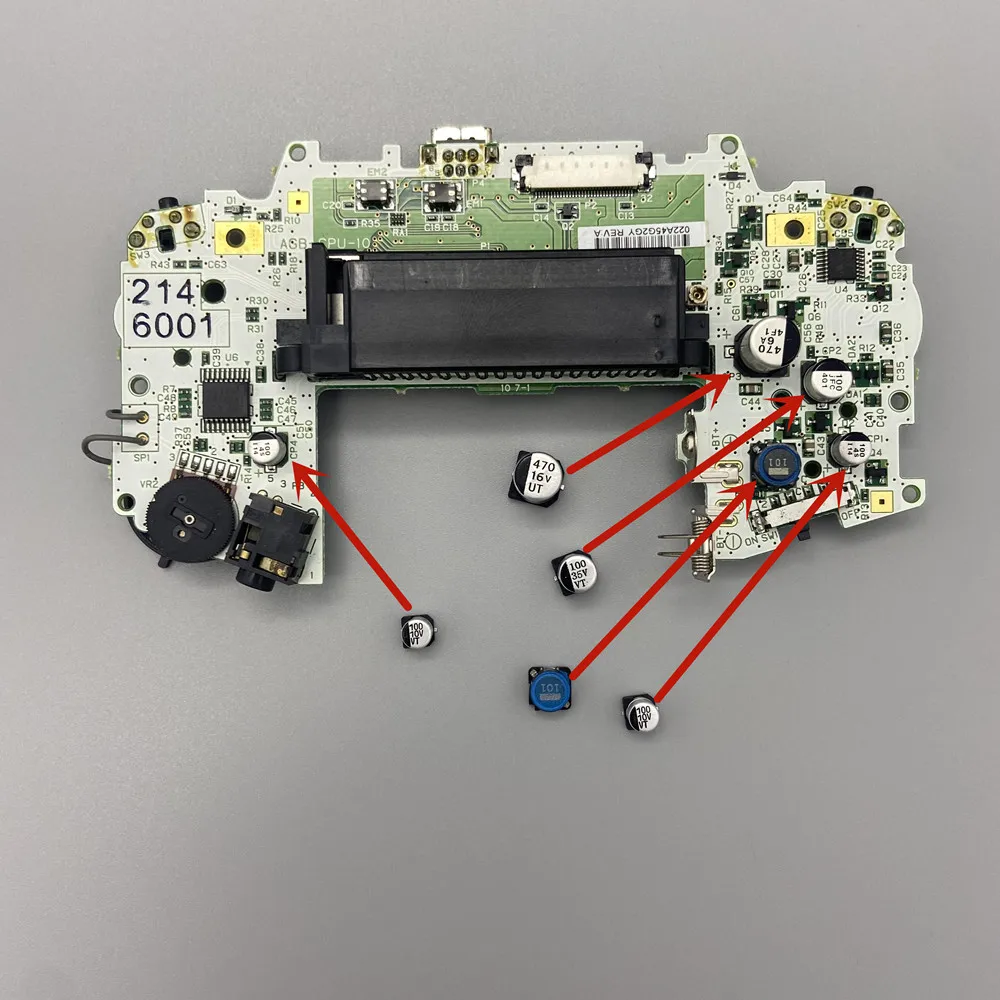 The capacitor and inductor for Gameboy advance GBA