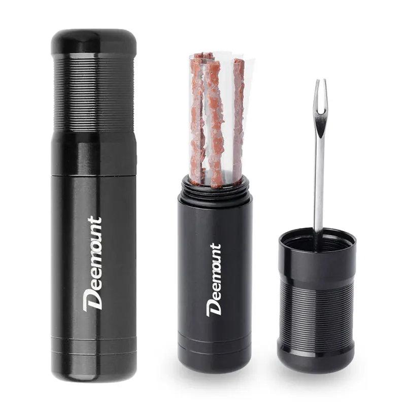 Ferramenta de serviço de pneus de bicicleta opcional, 10/30/100 peças, listras de borracha, broca de pneu sem câmara de ar, carcaça de liga anodizada