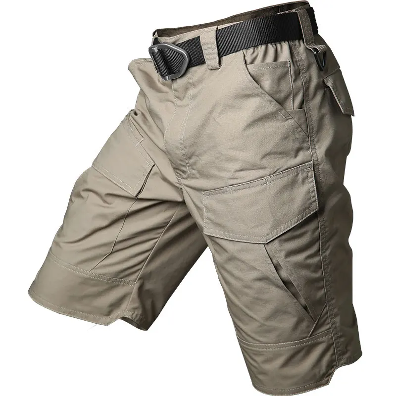 Summer Shorts Tactical Multi-pocket Hiking Cargo Shorts Men\'s Outdoor Sports Travel Camping Fishing Waterproof Shorts