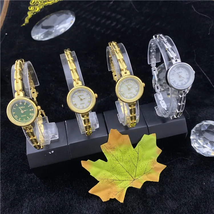 24K Thick Plated Adornment Alluvial Gold Watch Chain Is To Restore Ancient Ways Ms Temperament Luxury gold Watch Quartz  Buckle