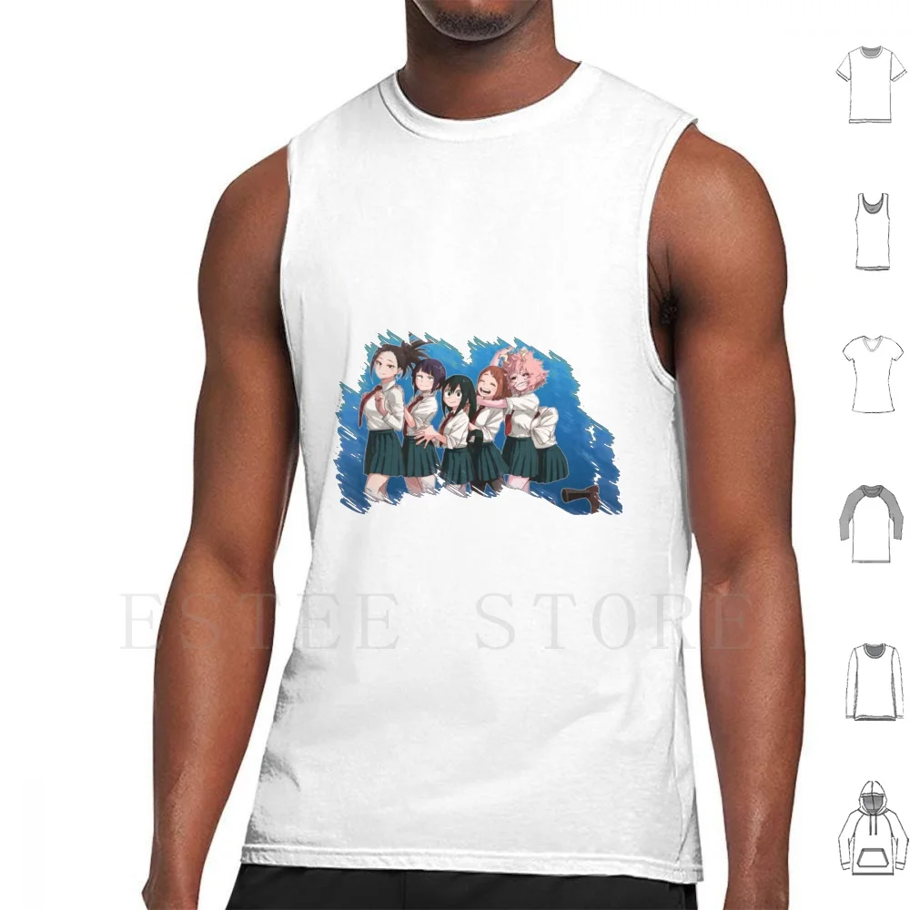 Girls 1a Tank Tops Vest Sleeveless Girls 1a All Might Boku No Hero Boku No Hero Academia Deku Himiko Toga Izuku Midoriya