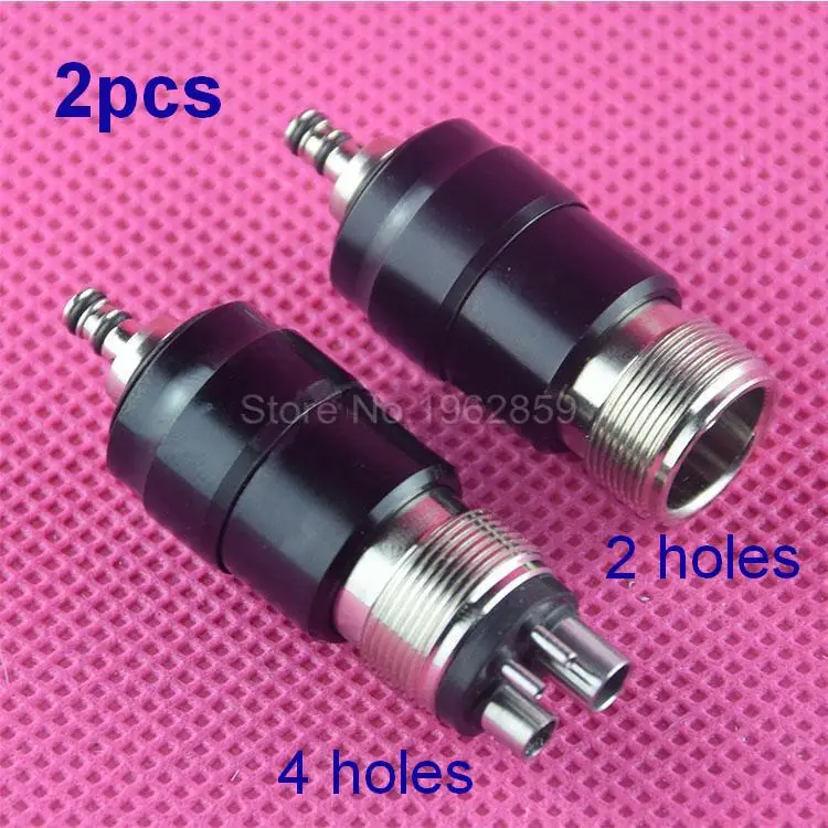 

2pcs Dental Handpiece Quick Coupler Connector Coupling Swivel Adapter For 4Hole 2Hole NSK Dental High Speed Handpiece