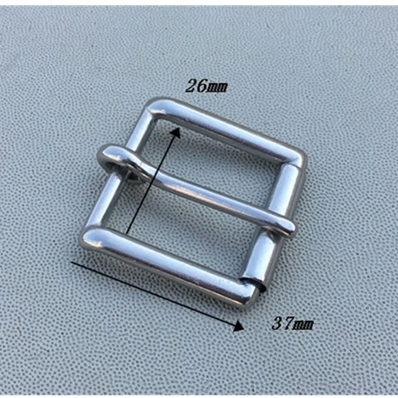 20pcs Belt Garment Shoes Bag Precision Casting Solid Stainless Steel Pin Buckle With Roller 26mm