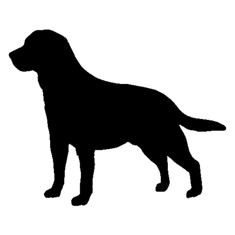 Creative Fine Decal Personality Car Sticker Labrador Retriever Dog Car Window Accessories Cover Scratches Reflective Kk15*12cm