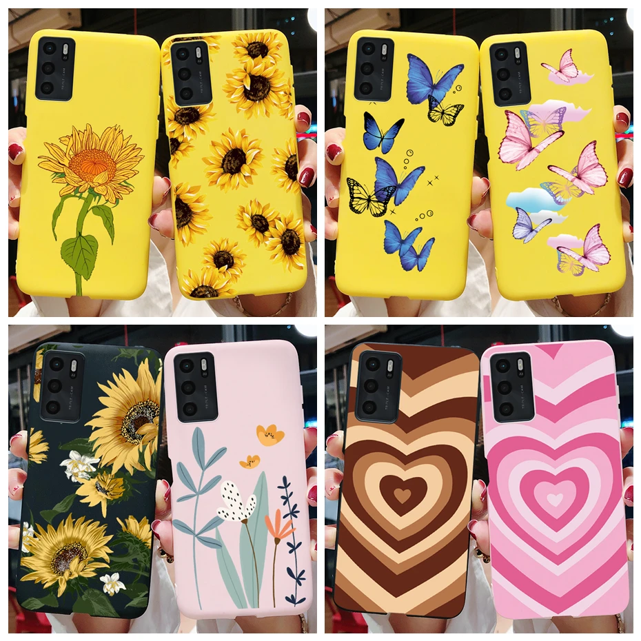 For Oppo A54s Case 2021 Daisy Flower Cover Soft Silicone Phone Case For Oppo A54s CPH2273 OppoA54s A 54 s 54s Funda Capas Coque