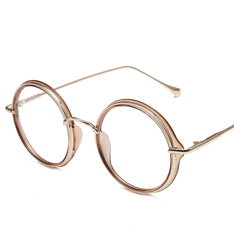 Logorela-Gafas de aleación ultraligeras para hombre y mujer, anteojos con montura óptica Retro, graduadas, redondas, Vintage, 9059