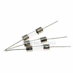 20PCS 5*20mm Take the lead Glass fuse tube With a pin 5x20mm 250V 0.5A 1A 2A 3A 4A 5A 6A 6.3A 8A 10A 12A 15A 20A