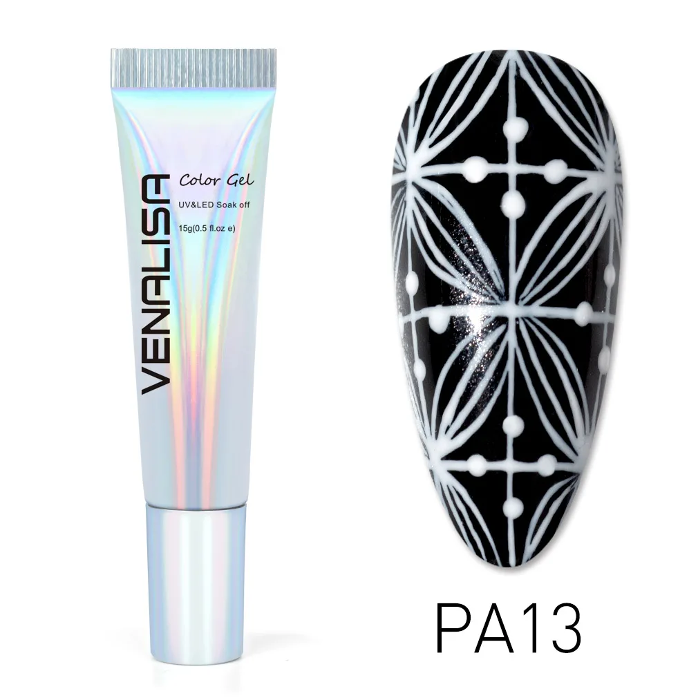 

Venalisa Creamy Painting Gel 15ml Nail Polish Gel Perfect Pigmented Varnish Pudding Gel High Quality Texture Gel