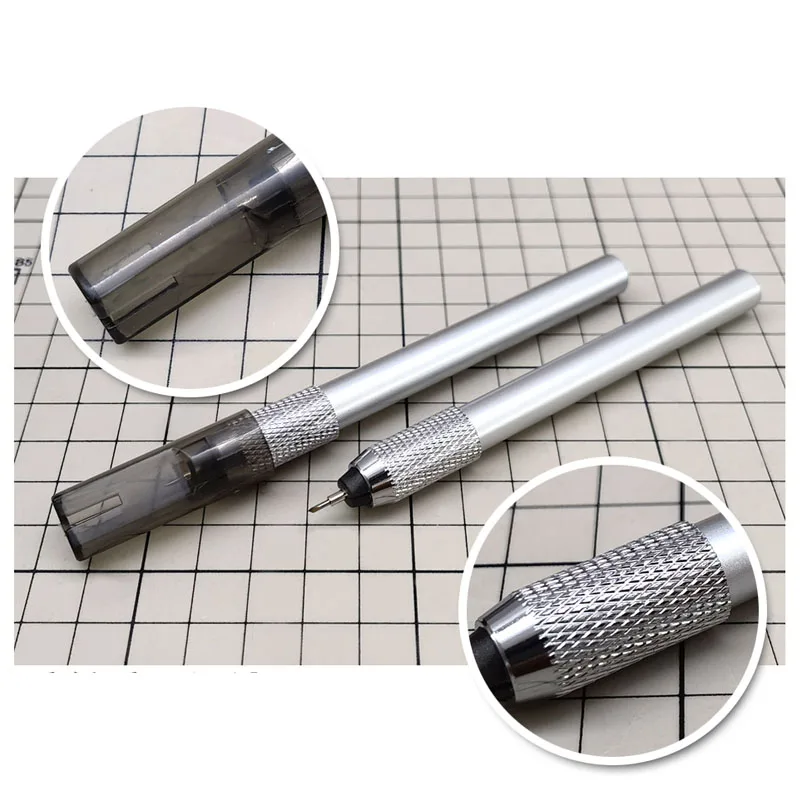Coltello artigianale a lama sottile in acciaio al tungsteno Kit modello militare in plastica Figura di bambola Costruzione artigianale Creazione di utensili da taglio