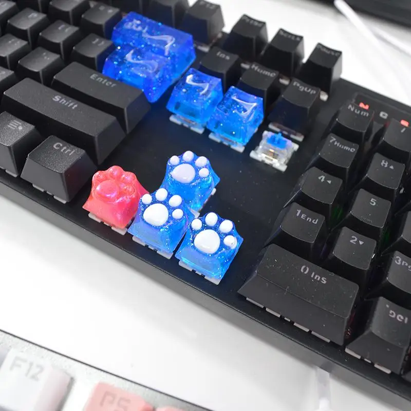 DM176 Keycap Mold Game Mechanical Keyboard Epoxy Resin Silicone Mould Key Puller Computer PC Gamer DIY Crafts Handmade Art