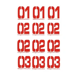 Brdwn V+ 01 Miku 02 Rin/Len 03 Luka Cosplay Tattoo Stickers