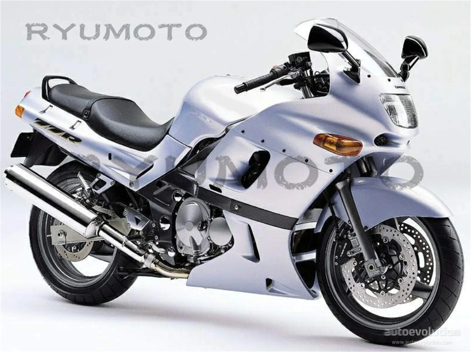 New ABS Motorcycle Injection Mold Fairings For ZZR400 93 94 95 98 02 03 04 05 07 1996 Silver Bodywork Fairing white