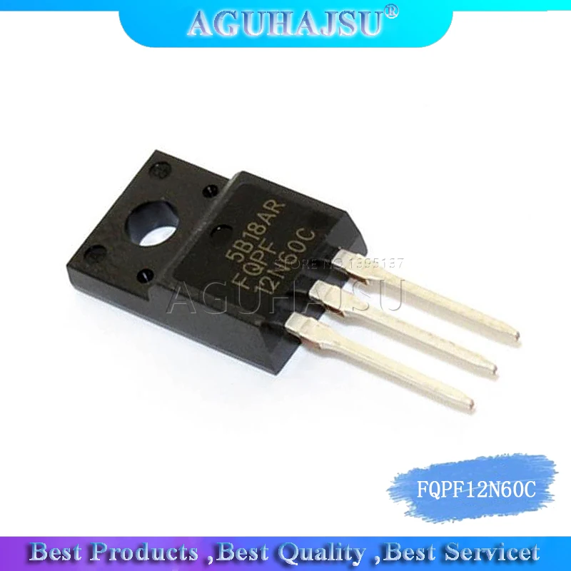 10pcs/lot FQPF12N60C 12N60 12A / 600V N-channel MOSFET original authentic