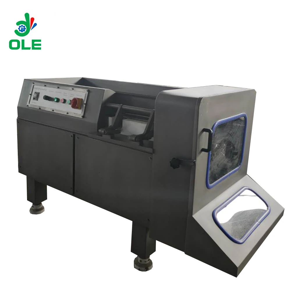 500-600kg/h Beef Cubes Cutter Machine Hydraulic Meat Dicer Cube Cutting Machine