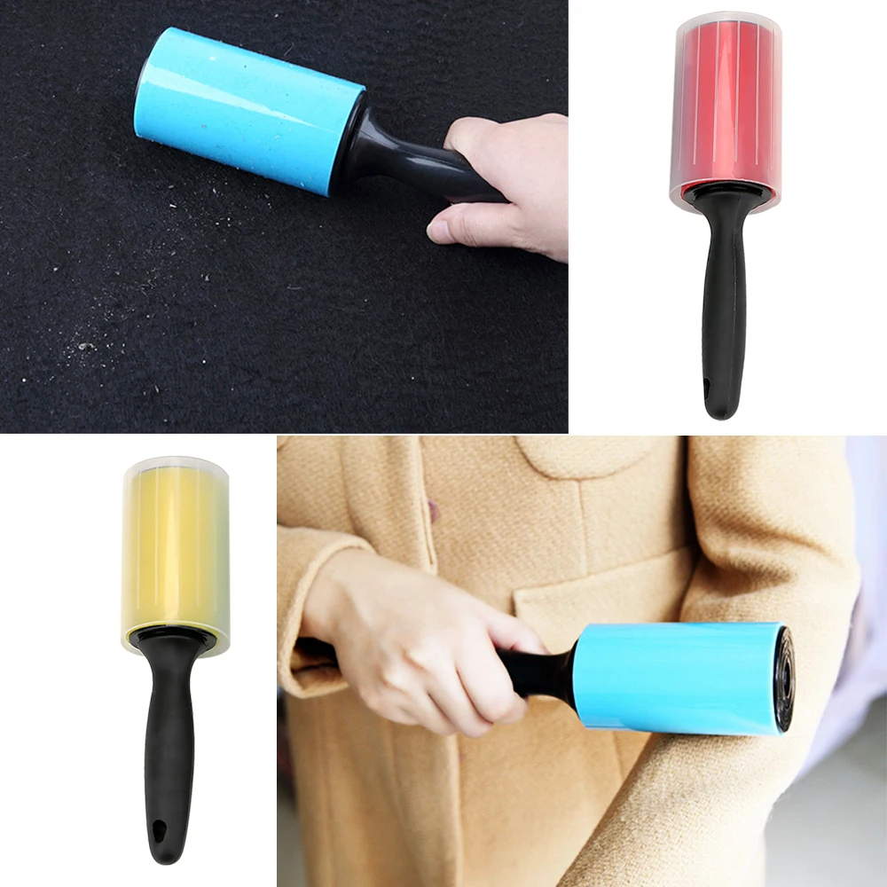 Reusable Sticky Roller For Cleaning Clothes Cat Dog Hair Clean Brush Washable Silicone Dust Lint Wiper Remover