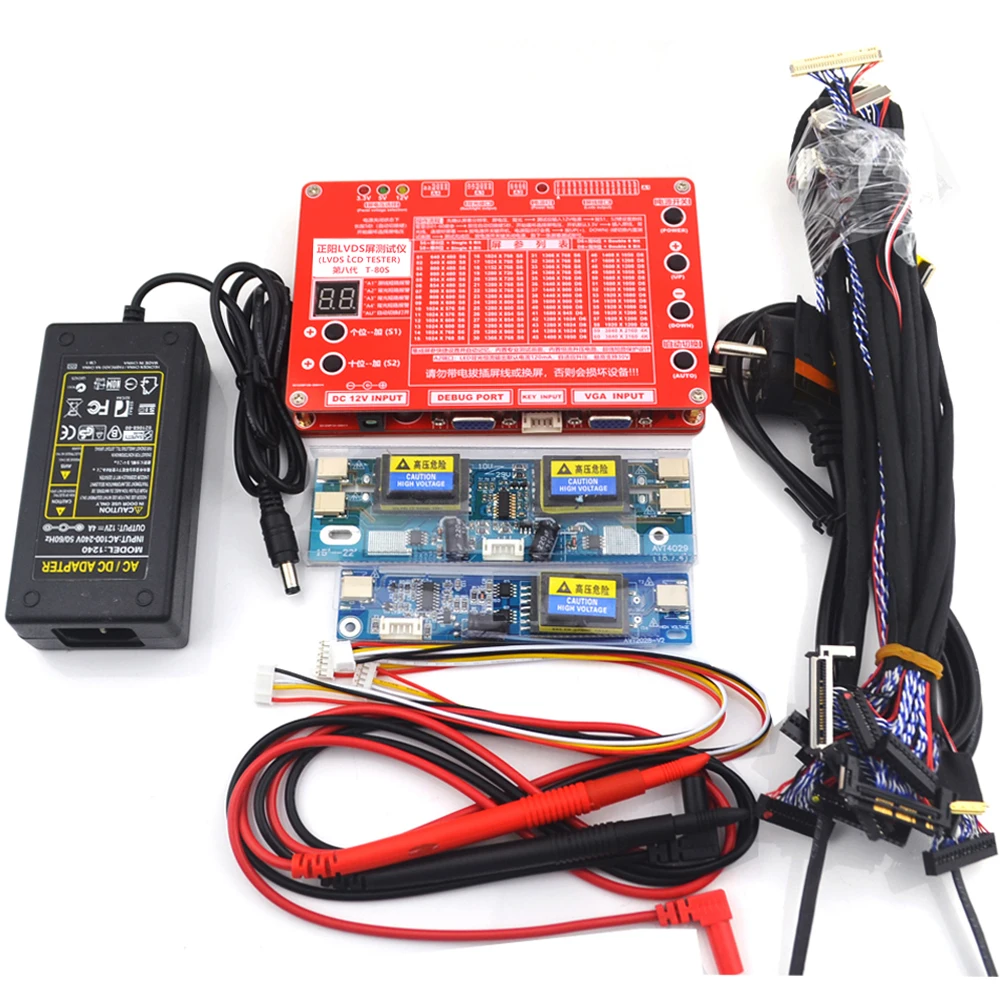 KIT di strumenti di TEST TV/LCD/LED per Laptop di sesta generazione T-80S SET tester per pannelli LCD supporto interfaccia LVDS da 7-84 pollici 15/linea dello schermo