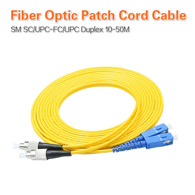 

Single Mode SC UPC-FC UPC Duplex 2.0mm Fiber Optic Patch Cord Patch Cable Jumper Cord 10M 15M 20M 30M 50M Free shipping