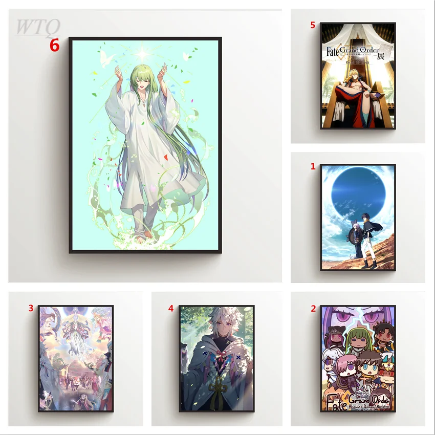 Anime Posters Fate Grand Order Absolute Demonic Front Canvas Painting Wall Decor Wall Posters Wall Art Picture Home Decoration