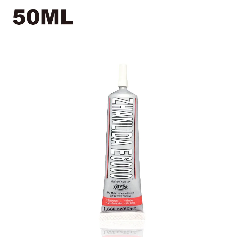 50ML Strength Super Adhesive Clear Liquid E-6000 Glue Diy Phone Case Crafts Pearls Jewelry Rhinestones