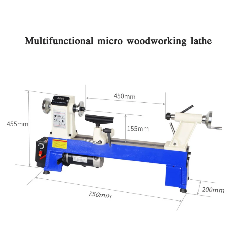 Multifunctional miniature woodworking lathe bead machine bracelet rotating small lathe household wood rotary machine