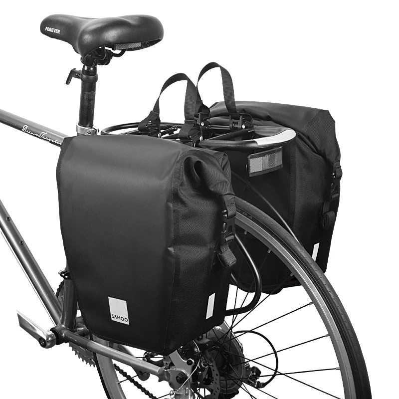 

One Pair 10L/20L Mountain Road Bike Waterproof Bicycle Pannier Bag Cycling Back Rear Seat Trunk Bag Rack Pack Shoulder Bag