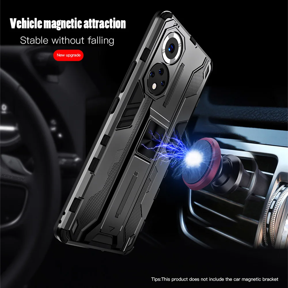 KEYSION Shockproof Aromr Case for Honor 50 Pro 50 Lite X20 SE Stand Phone Back Cover for Huawe P40 P30 Pro Nova 9 8i 8 SE Youth