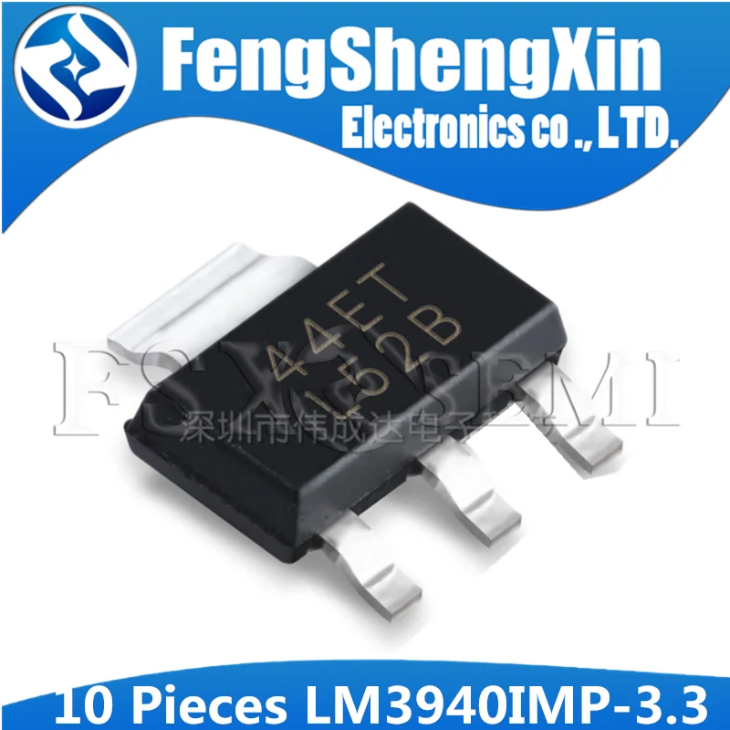 10PCS LM3940IMP-3.3 SOT-223 L52B LM3940IMPX-3.3 SOT223 LM3940 3.3V LM3940IMP SMD A3AB Low Dropout Regulator