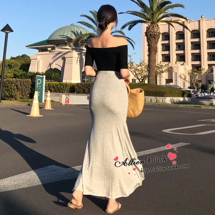 MRMT 2024 Brand New Womens Skirts Wear Sexy Goddess-High-waisted Slit-Dew Legs Sheath Women Skirt Slim Fit Long Woman Skirts