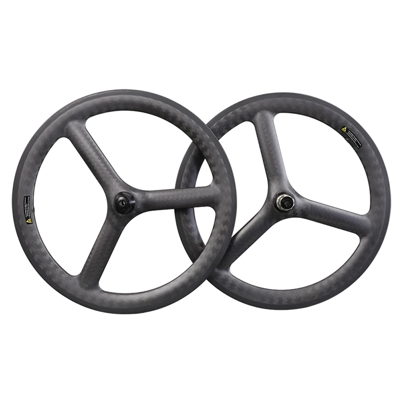 

24inch Carbon BMX Bicycle Wheel 40mm 25mm 520 Carbon tri-spoke wheelset for kid balance bicycle folding bike