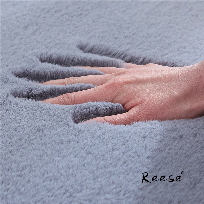 Hot Sale Super Soft Shaggy Plush Carpet Rug For Living Room Large Super Soft Faux Fur Bedroom Carpets Kids Room Home Floor Mats