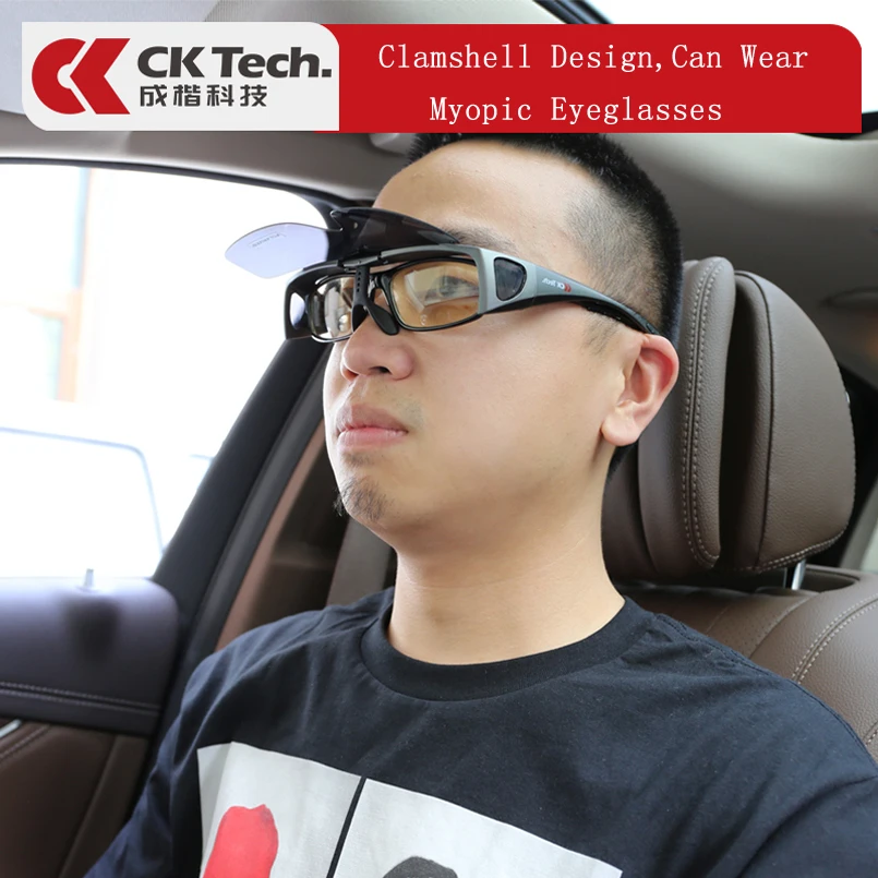 CK Tech.Polarized Outdoor Riding GLASSES Cycling Sport Sunglasses Windproof Anti-sand Protection Glasses Adjustable anti-glare