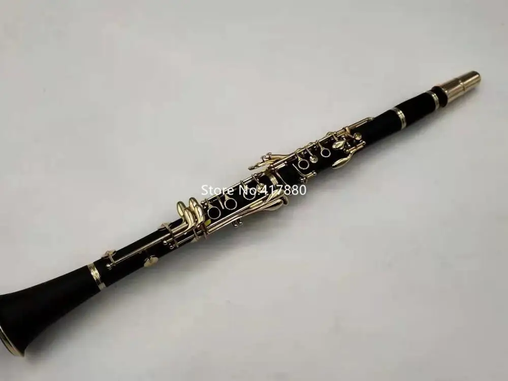 

Brand New MARGEWATE Clarinet C Tone 17 Keys Ebony Wood Gold Plated Professional musical instrument With Case Free Shipping