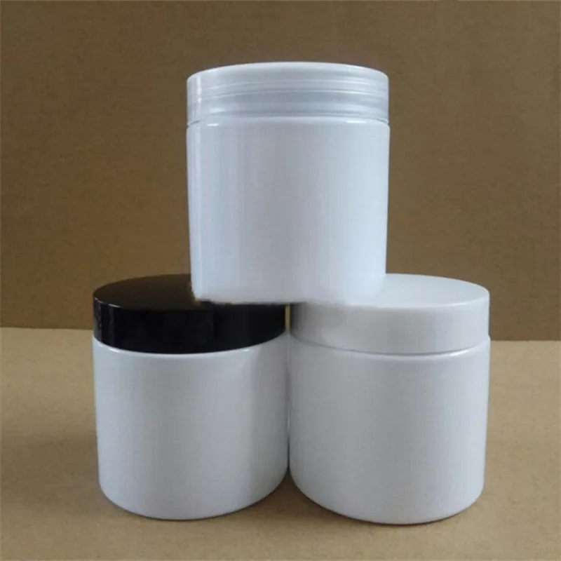 10/30/50pcs 200ml 250ml White Household Sundries Storage Box Cosmetic Face Cream Bottles Lip Balm Sample Container Jar Pot