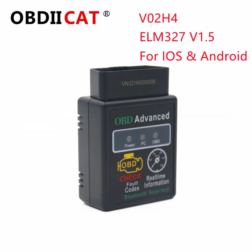 

100pcs/lot DHL V02H4 /V03H4 Elm327 V1.5 Obd2 Auto Code Scanner For Android & IOS Car Mini OBD2 12V Elm 327 V1.5 Diagnostic-Tool