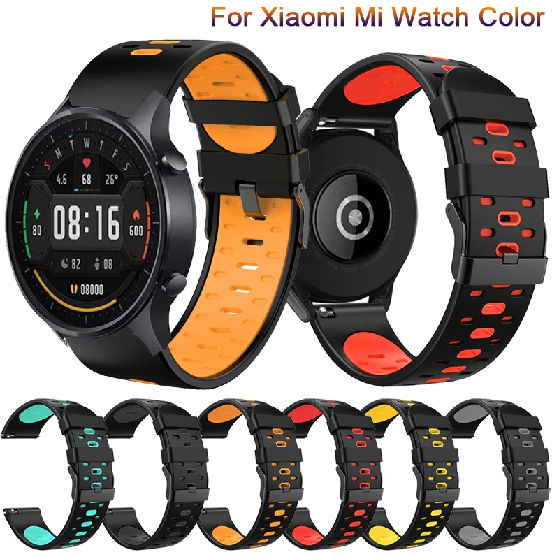 New Sport Silicone Replaceable strap for Xiaomi Mi Watch Color Sports Edition band for Mi Watch Color Bracelet Watchbands Correa