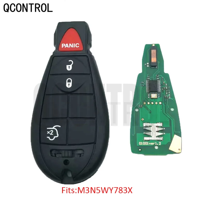 

QCONTROL Auto Remote Smart Key for DODGE Charger Grand Caravan Challenger Durango Journey FCC ID: M3N5WY783X or IYZ-C01C 433MHz