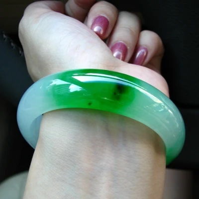 

Браслет Из бирманского нефрита 54-64 мм, элегантное светильник шение принцессы, лучший подарок для матери и девушки